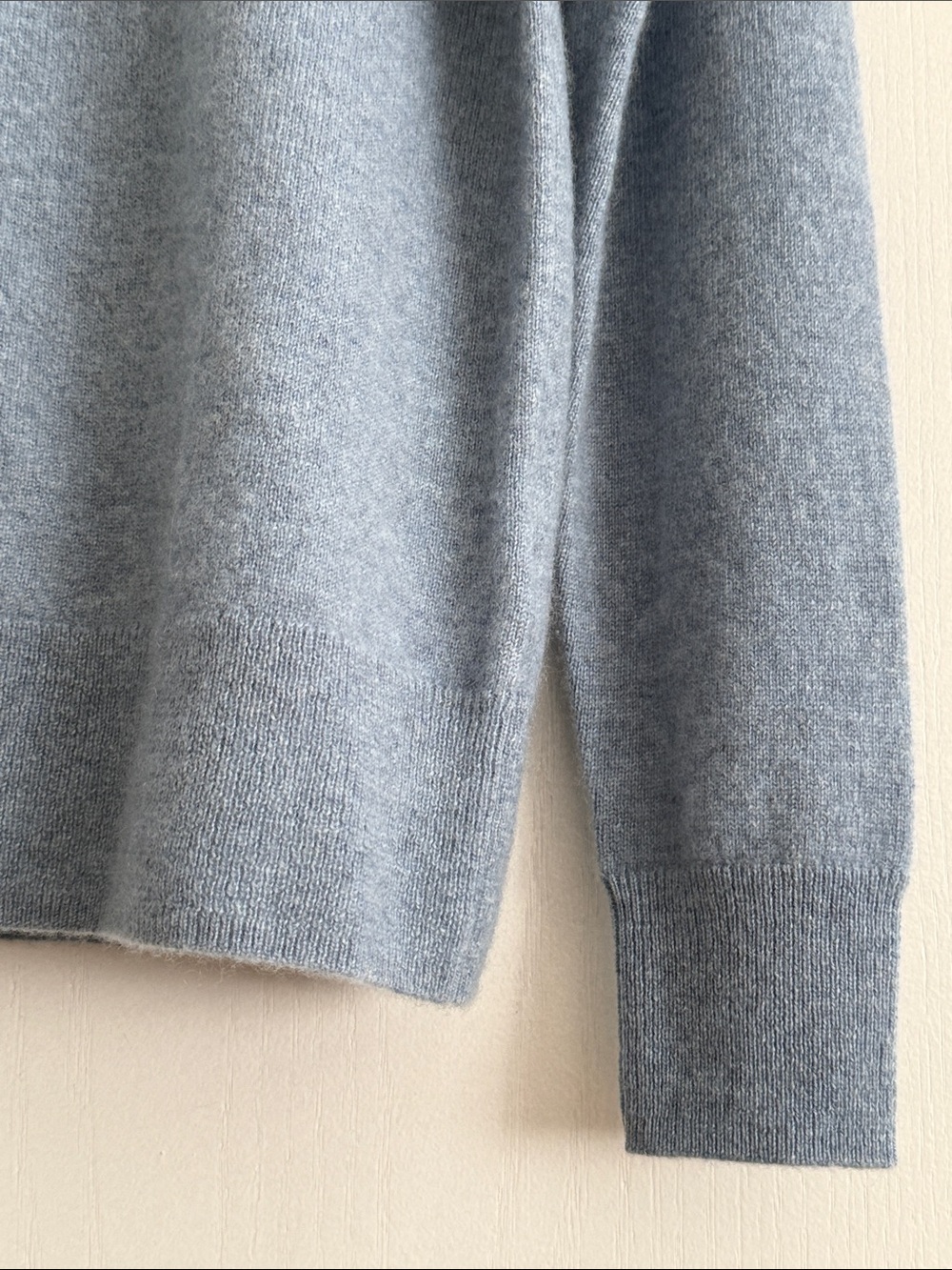 Quince Mongolian Cashmere Cardigan Sweater Faded Denim Blue S Office Luxury Soft - Picture 8 of 14